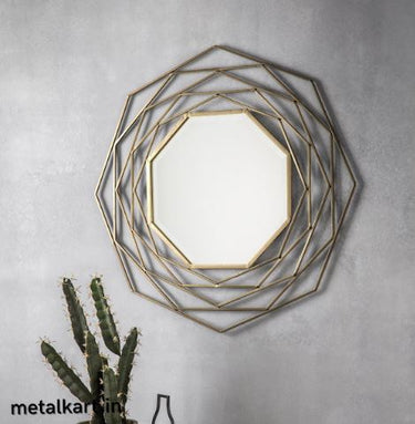 Metalkart Special Aureole Wall Mirror (24 x 24 Inches)